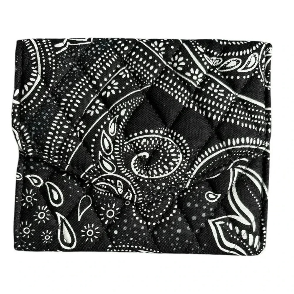 Vera Bradley RFID Mini Tri-Fold Wallet in Cotton Stellar Paisley NWT